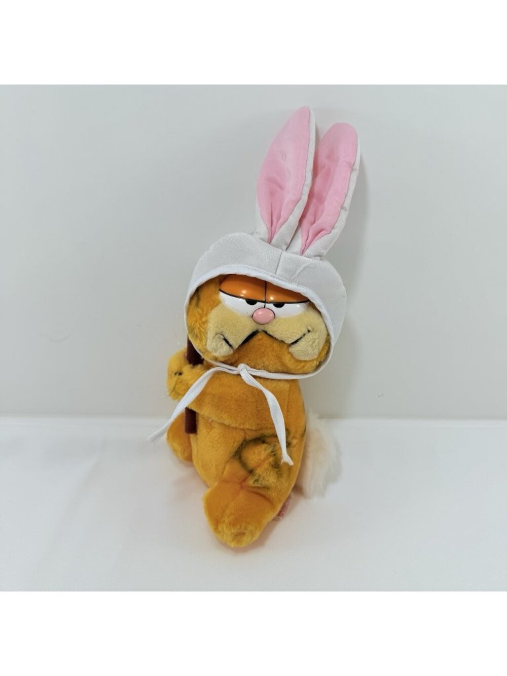 Vintage Dakin Garfield Plush Toy Easter Bunny Rabbit Ear Carrot Costume Cartoon